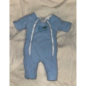 Merlin's Magic Sleep Suit light blue small 3-6 months